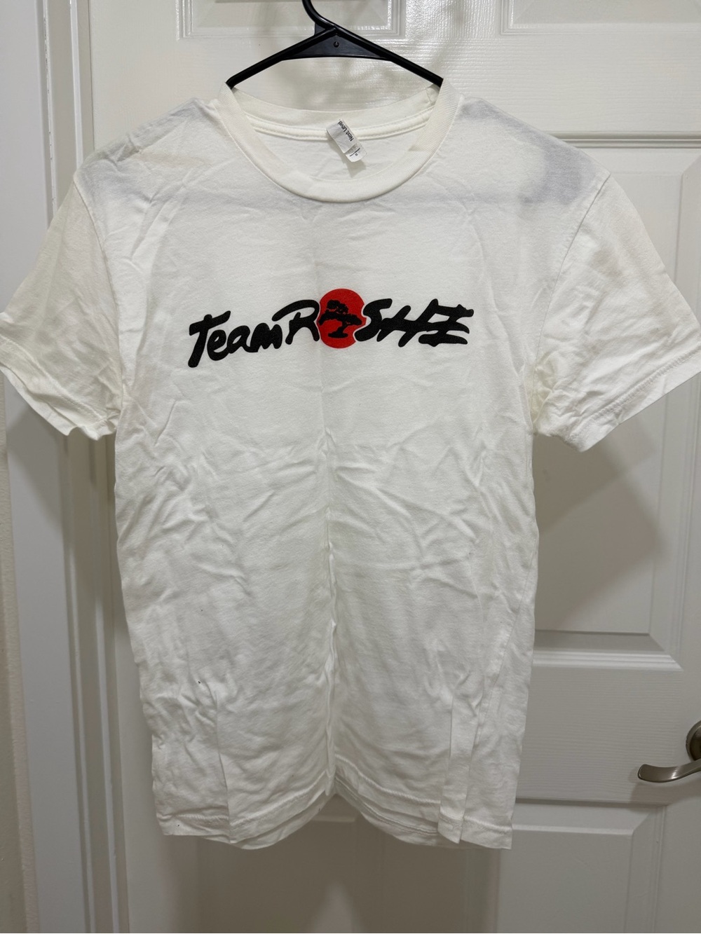 Next Level Apparel White T‑Shirt Team Roshe Graphic
